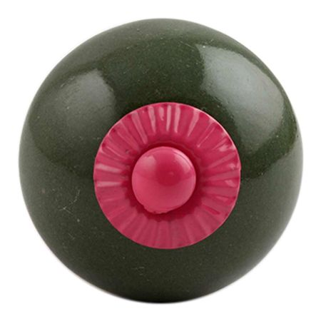 Olive Round Pink Fitting Ceramic Knob